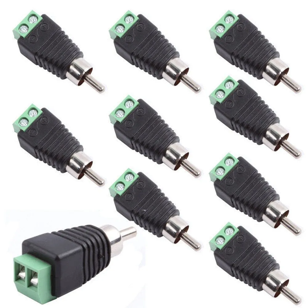 10x Phono Speaker Wire cable to Audio