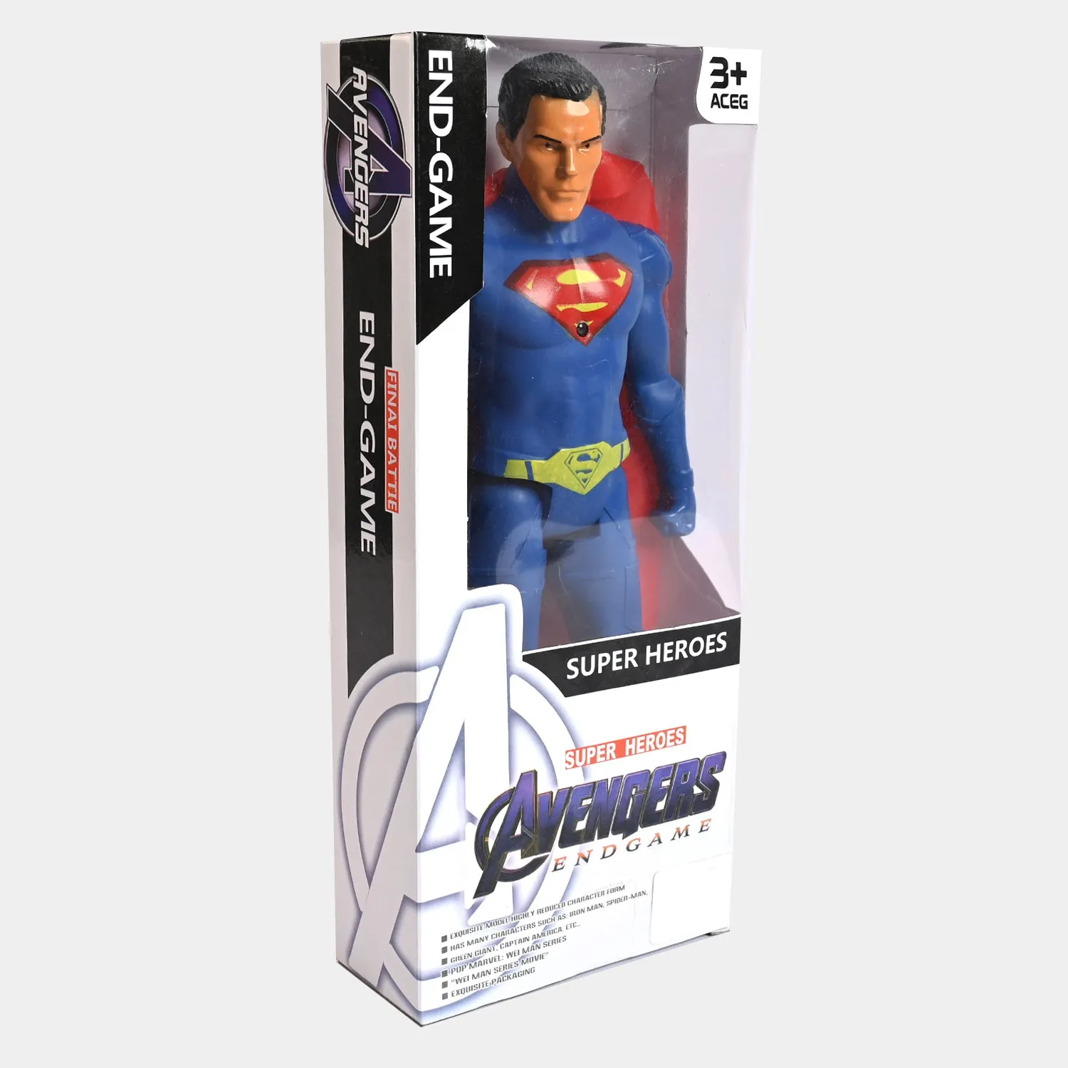 Action Hero Figure Model Toy With Light | 12"