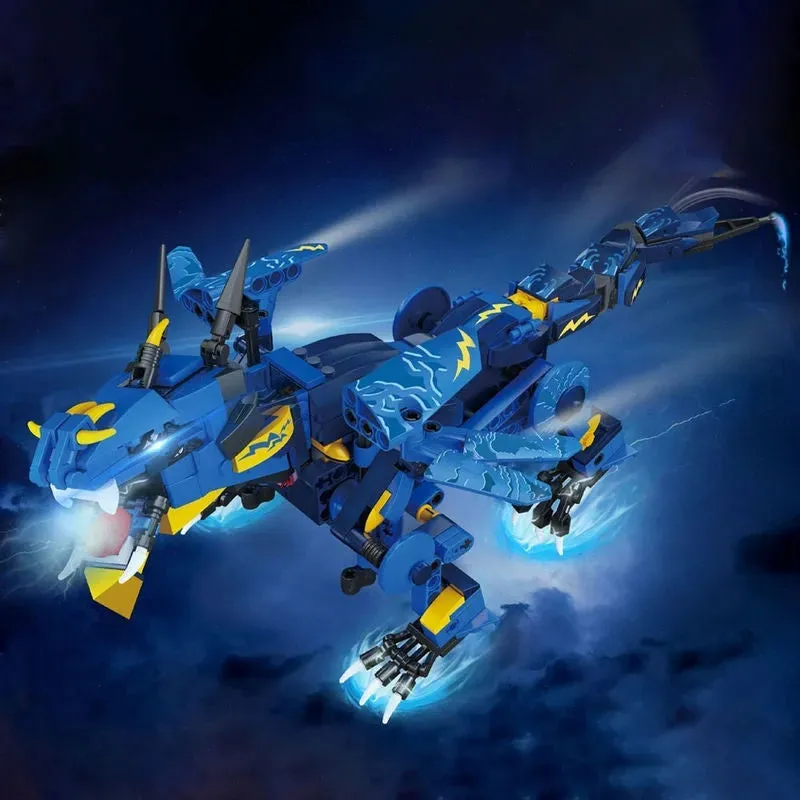 APP RC Creative Sky Storm Dragon STEM Robot Bricks Toy 13147