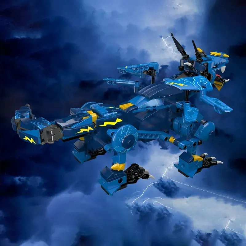 APP RC Creative Sky Storm Dragon STEM Robot Bricks Toy 13147