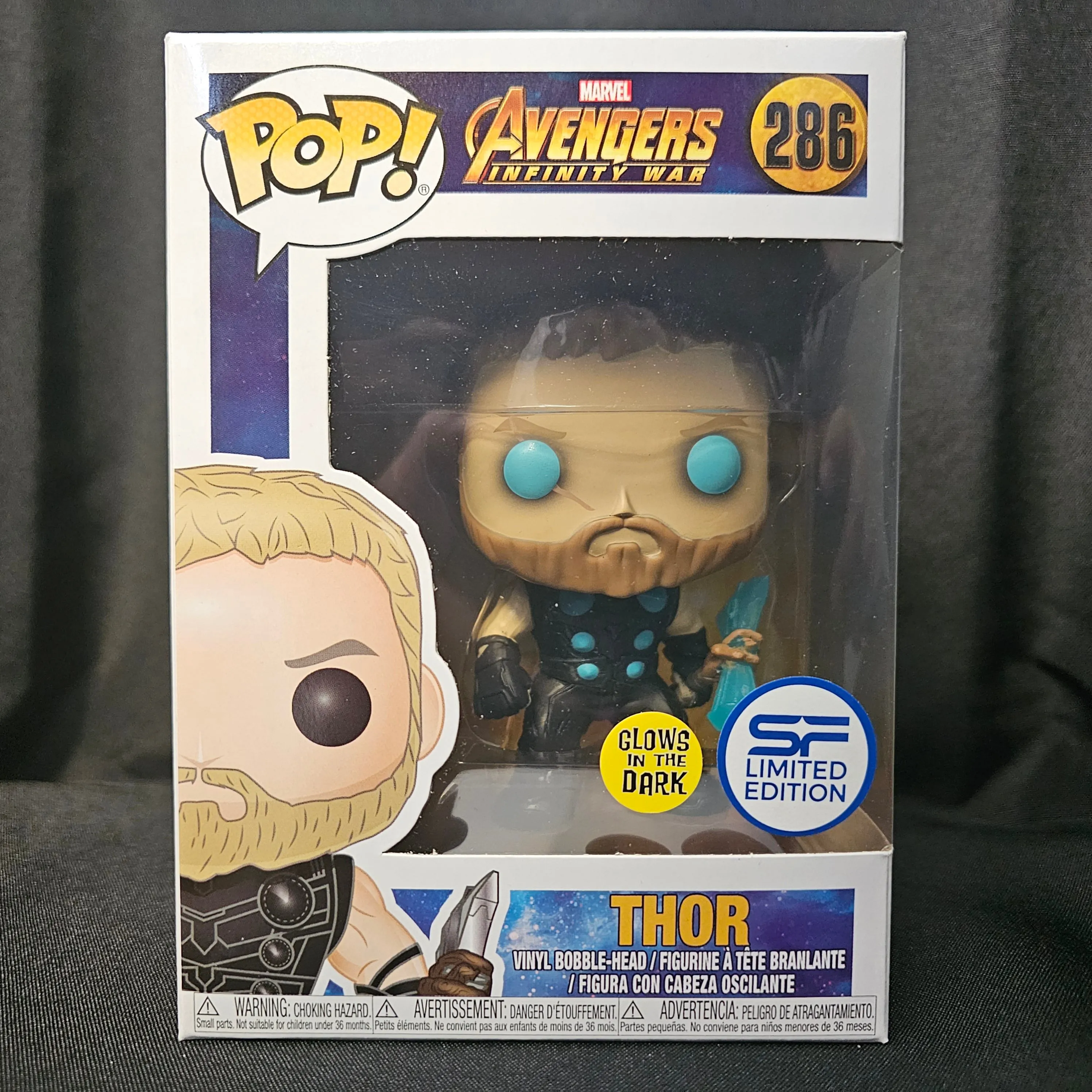 Avengers: Infinity War Pop! Vinyl Figure Thor [GITD] [SF Limited Edition] [286]