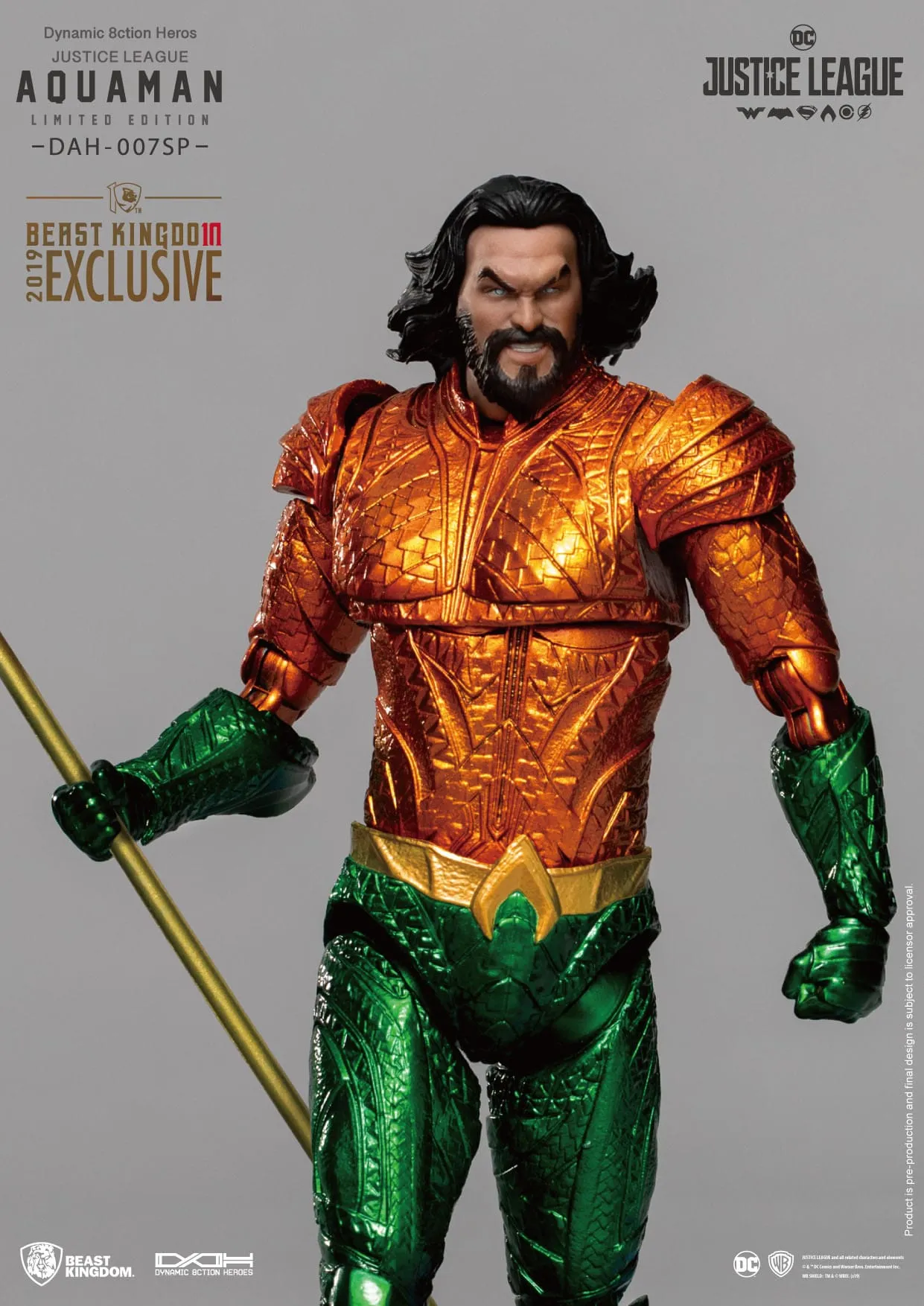 Beast Kingdom Justice League Dynamic 8ction Heroes Aquaman Comic Color Version 1/9 Action Figure