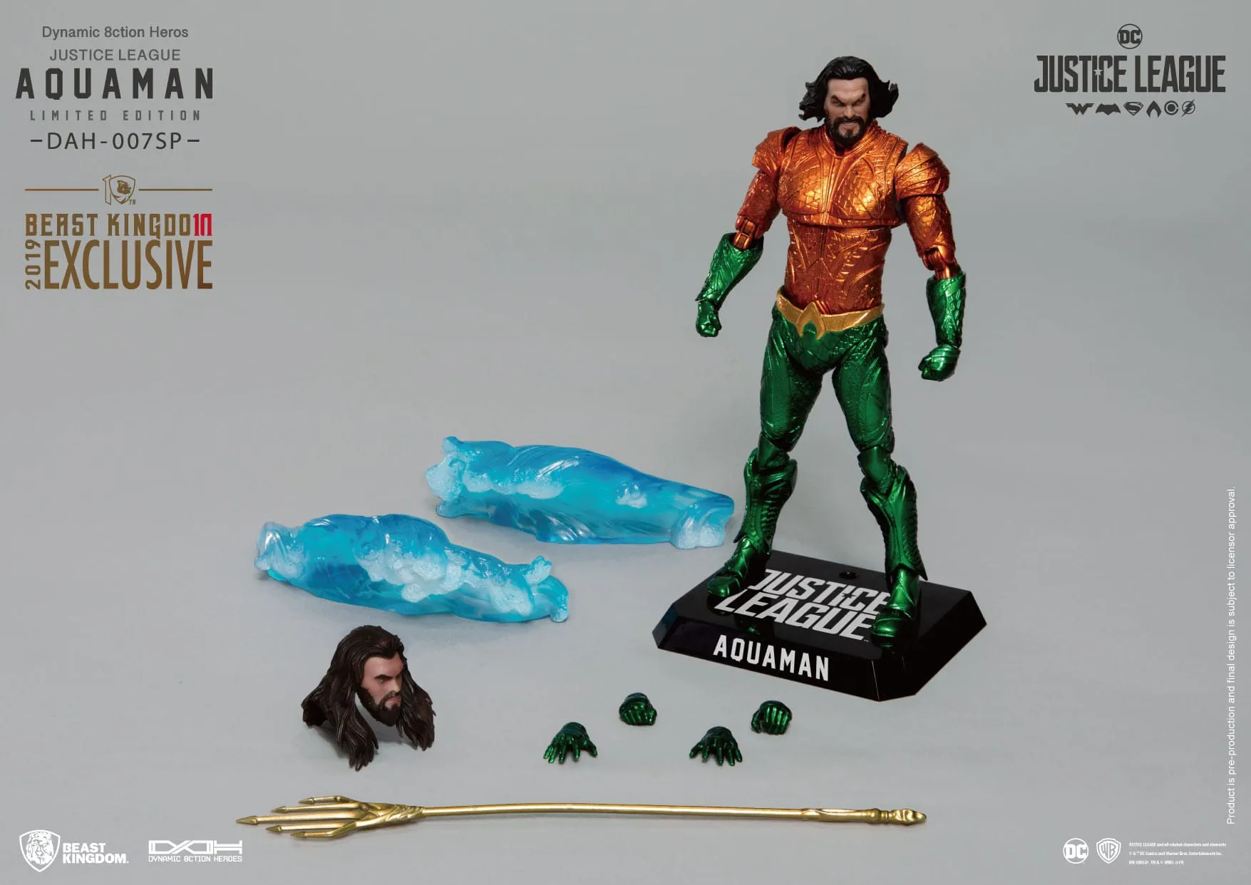 Beast Kingdom Justice League Dynamic 8ction Heroes Aquaman Comic Color Version 1/9 Action Figure