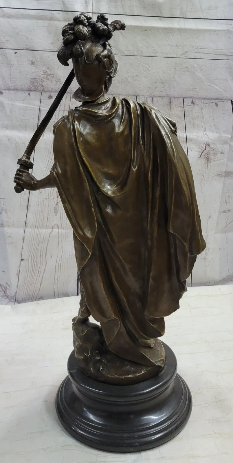 BRONZE STATUE OF MARS PROMINENT MILITARY GODS FIGURINE SCULPTURE WARRIOR FIGURE