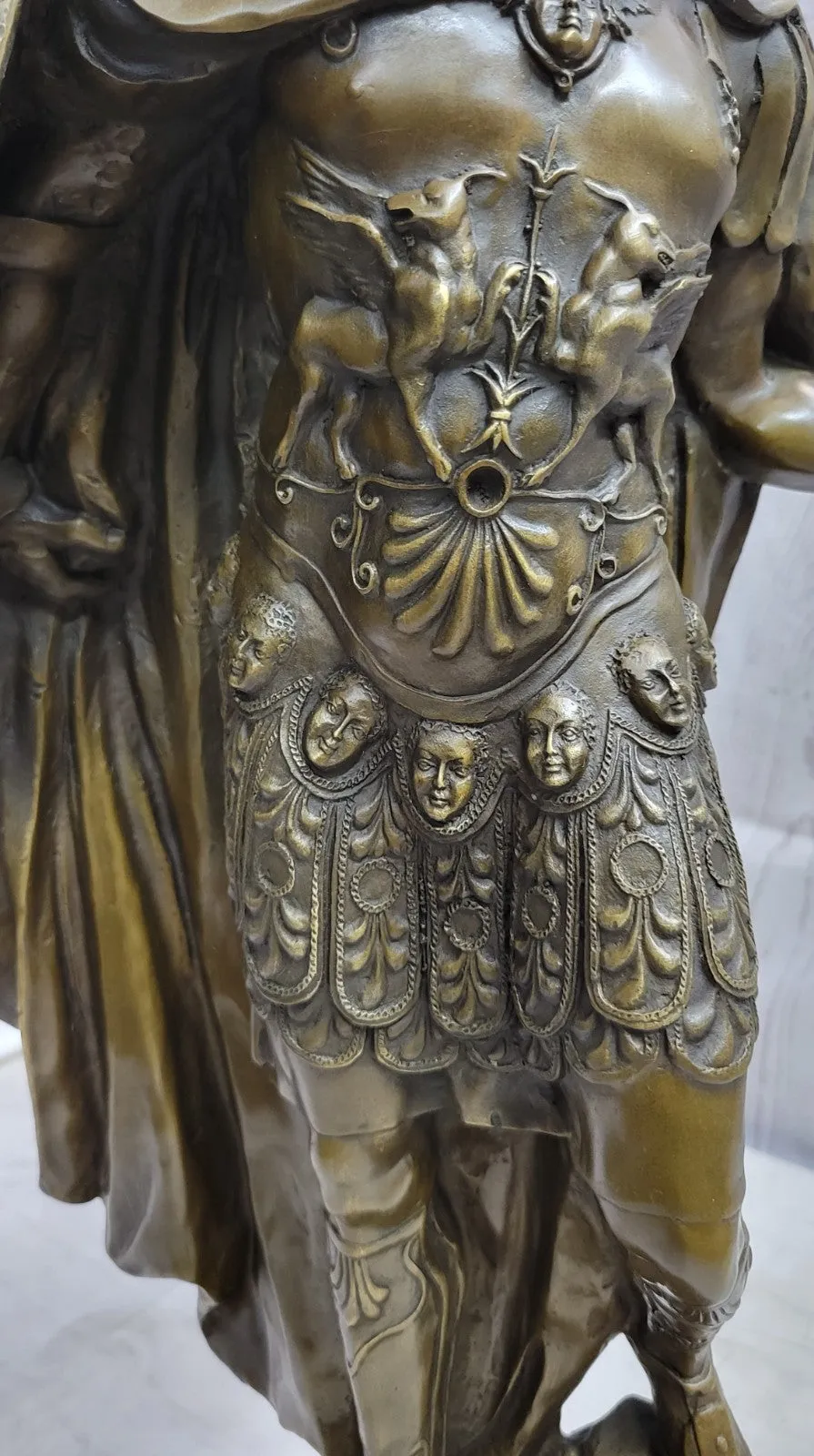 BRONZE STATUE OF MARS PROMINENT MILITARY GODS FIGURINE SCULPTURE WARRIOR FIGURE
