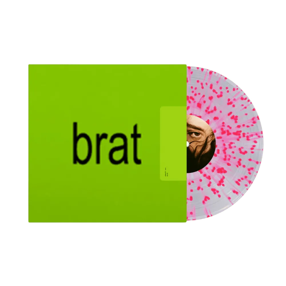 Charli XCX / Brat LP Clear with Pink Splatter Vinyl