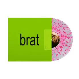Charli XCX / Brat LP Clear with Pink Splatter Vinyl