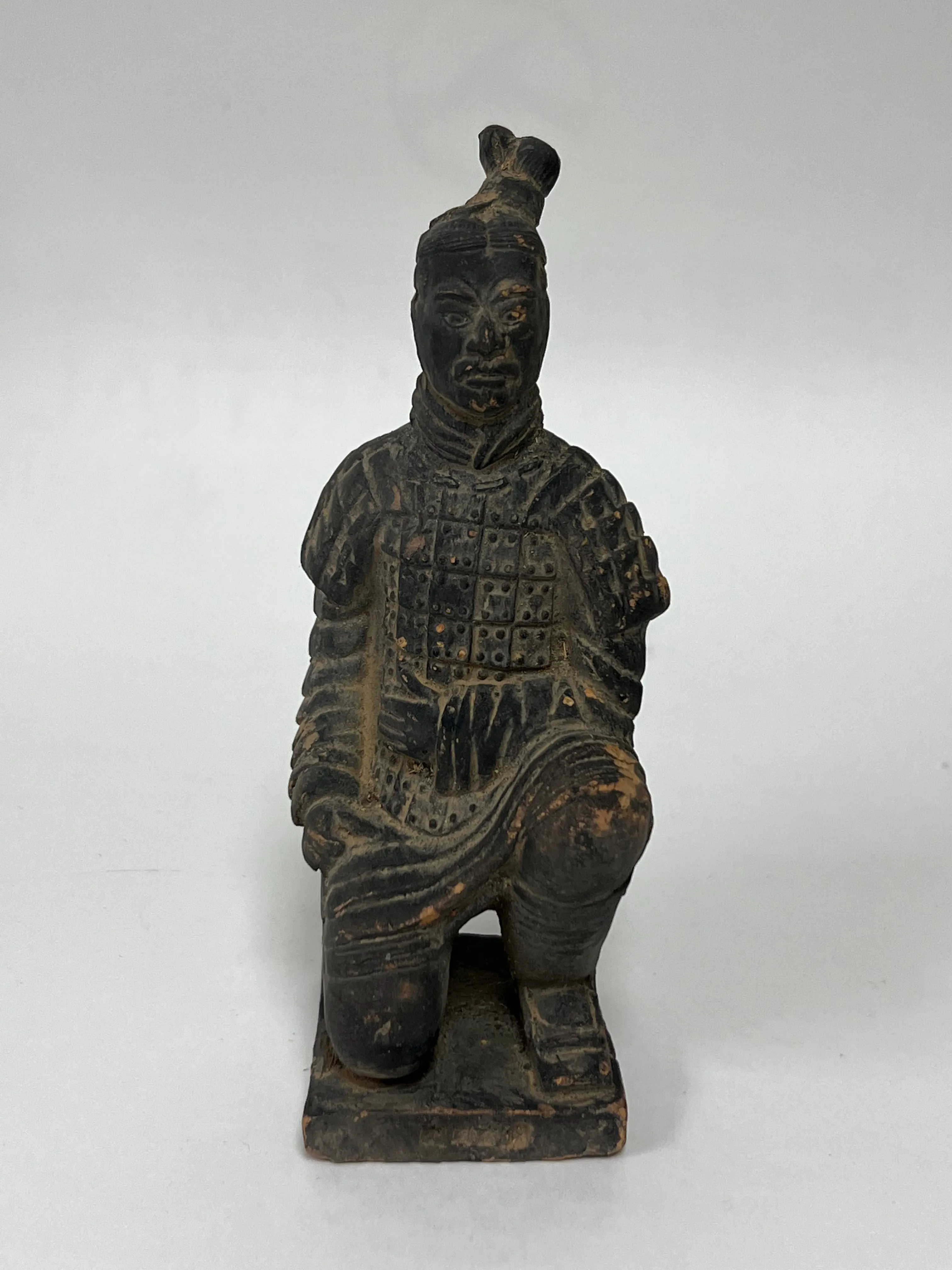 Chinese Qin Dynasty Style Kneeling Terracotta Soldier Statue