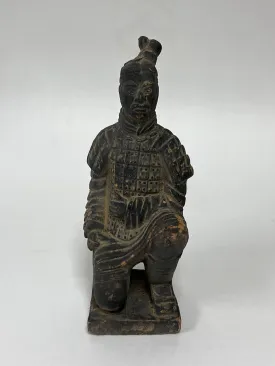 Chinese Qin Dynasty Style Kneeling Terracotta Soldier Statue