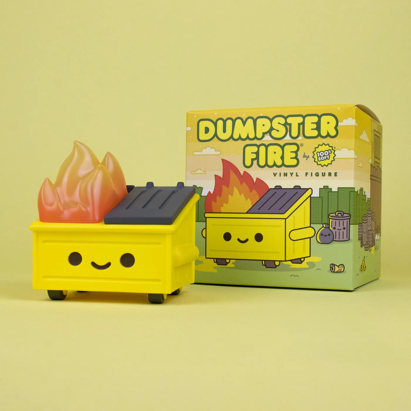 Dumpster Fire Vinyl Figure - Not so Mellow Yellow
