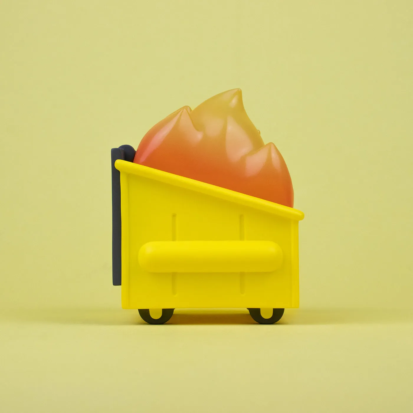 Dumpster Fire Vinyl Figure - Not so Mellow Yellow