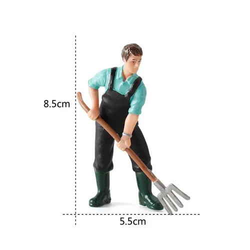 Farmyard Fun: Realistic Animal Figurines with Breeder Tools Set