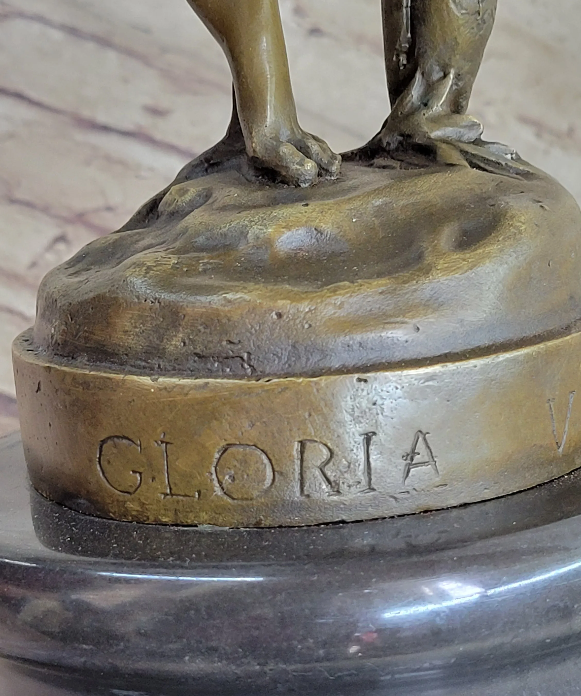 Gloria Victis Angel Bronze Statue Sculpture Figure Art by Mercie 26" x 12"