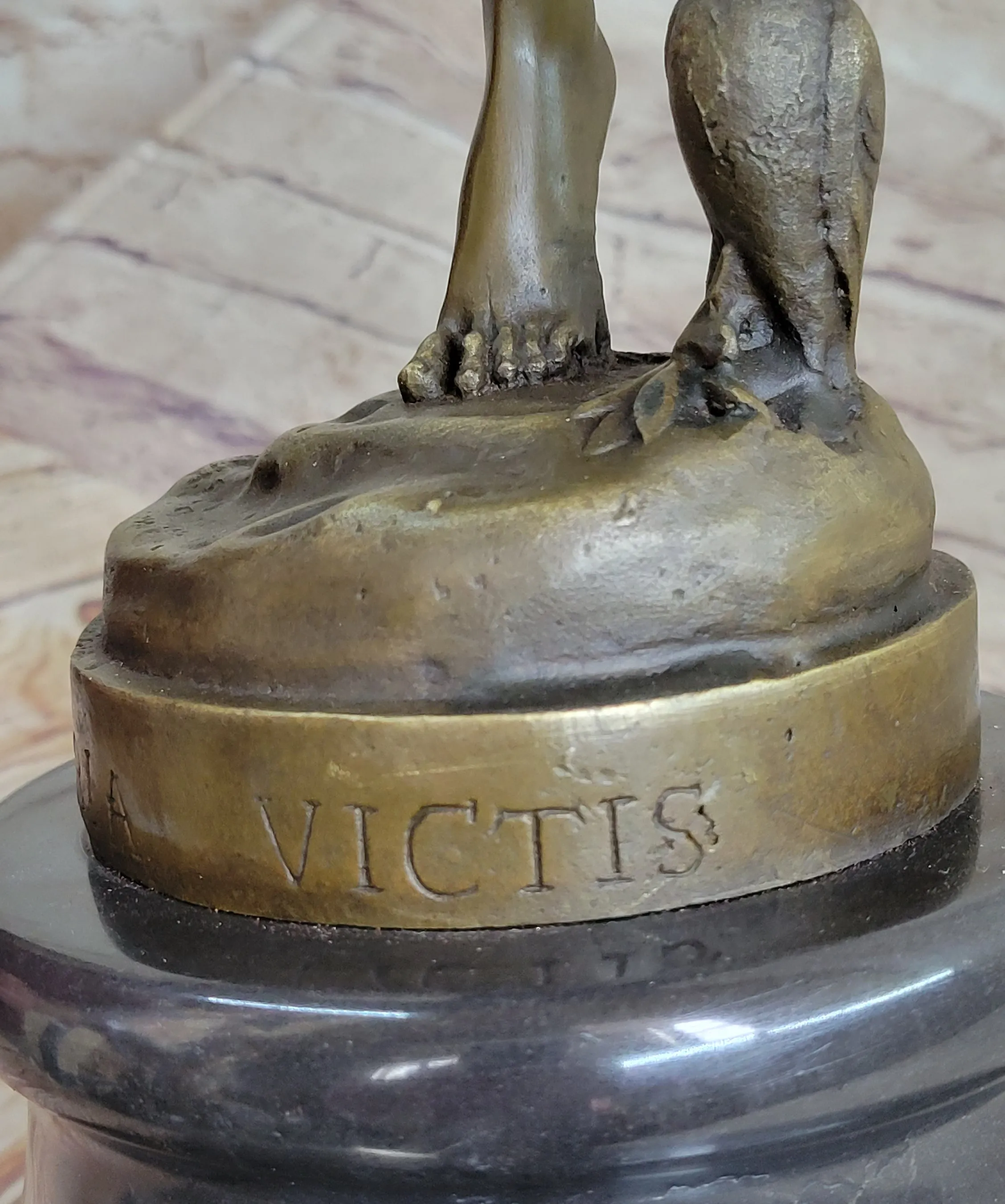 Gloria Victis Angel Bronze Statue Sculpture Figure Art by Mercie 26" x 12"