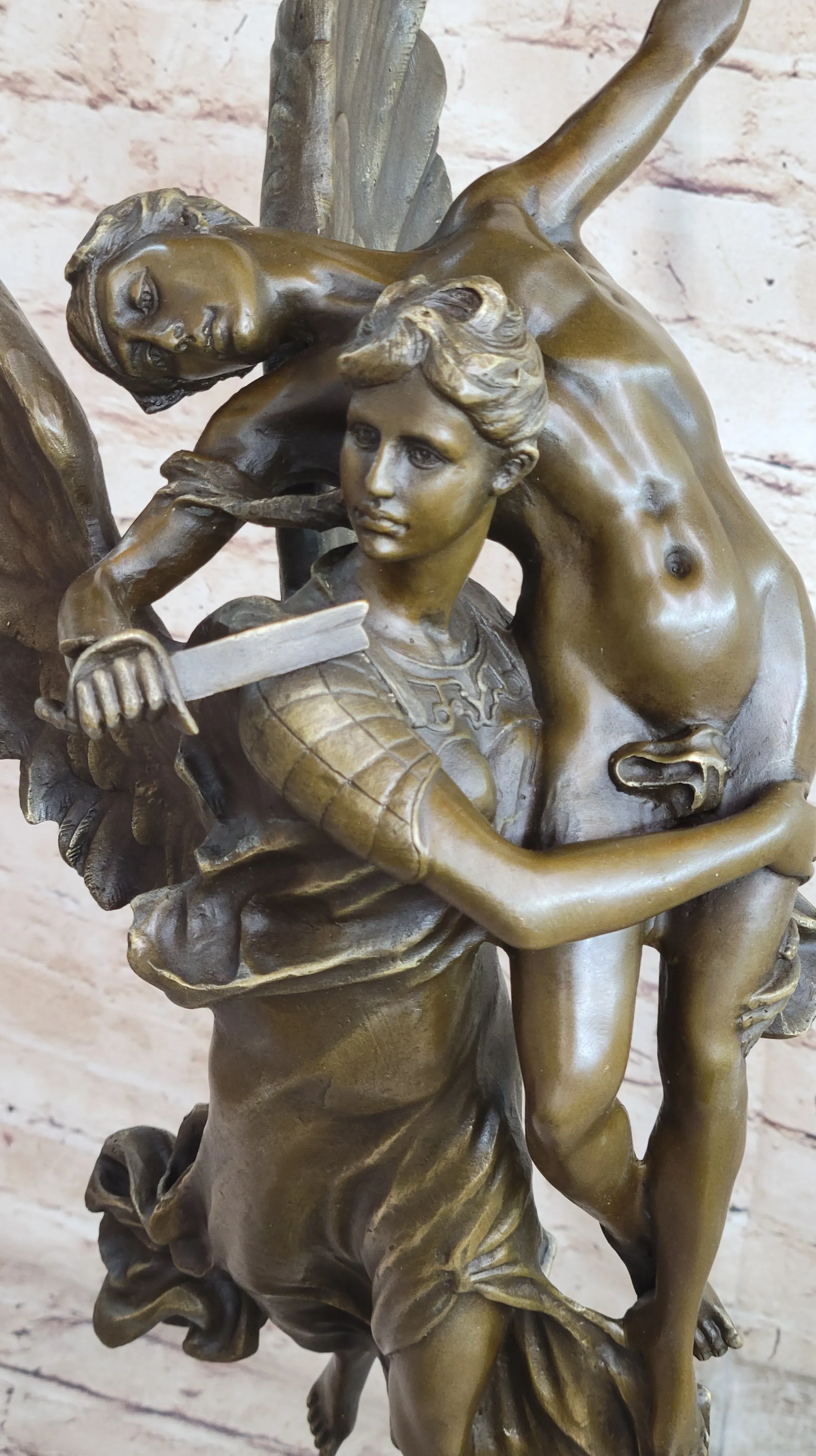 Gloria Victis Angel Bronze Statue Sculpture Figure Art by Mercie 26" x 12"