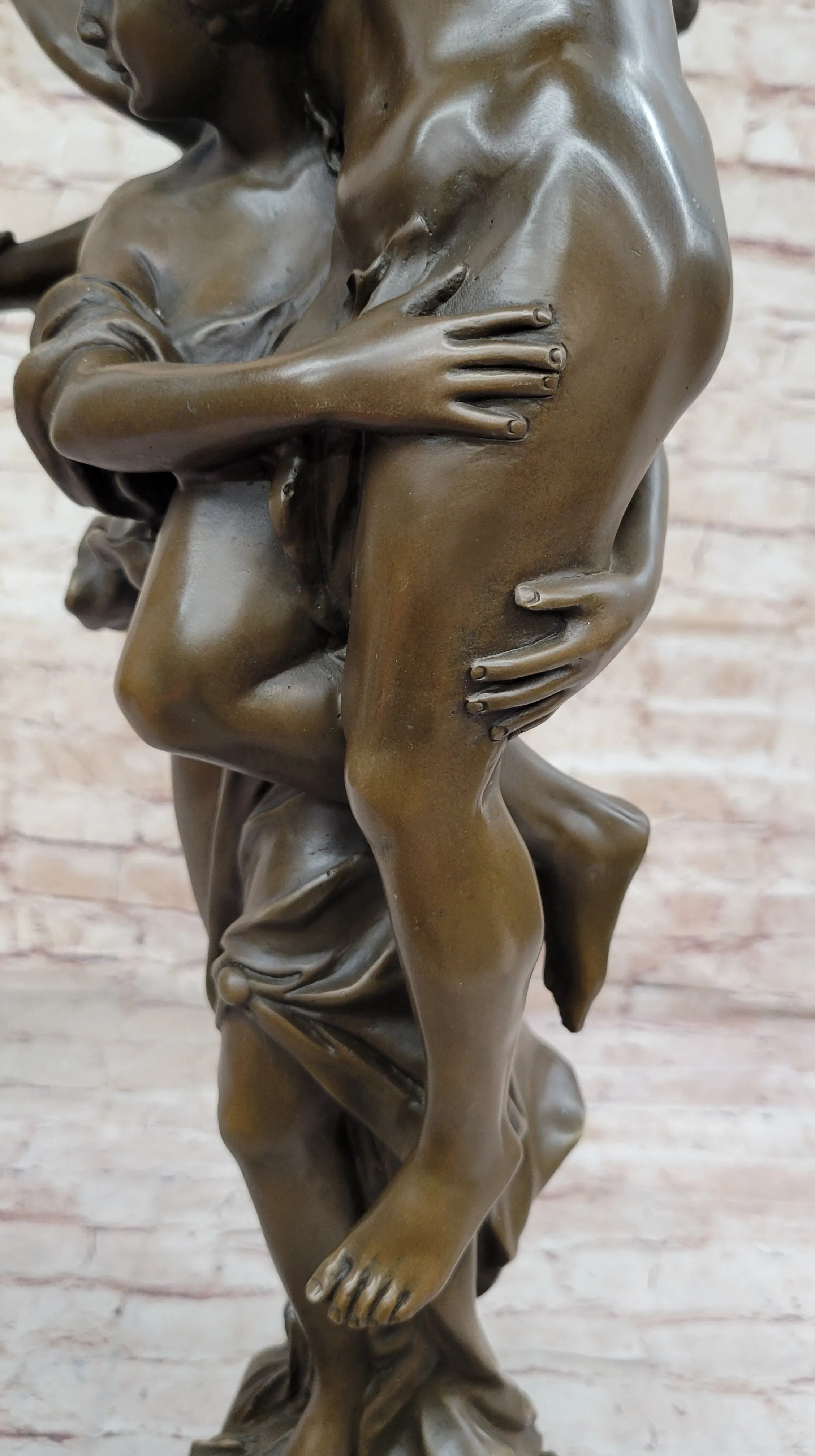Gloria Victis by Mercie - French Bronze Sculpture of Angel Carrying Fallen Soldier