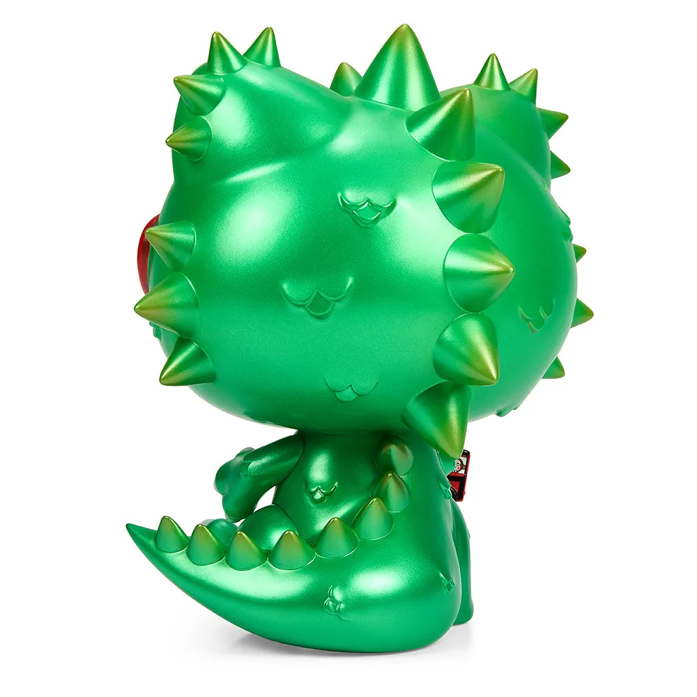 Hello Kitty® Kaiju Cosplay 8" Vinyl Art Figure - Metallic Green Edition