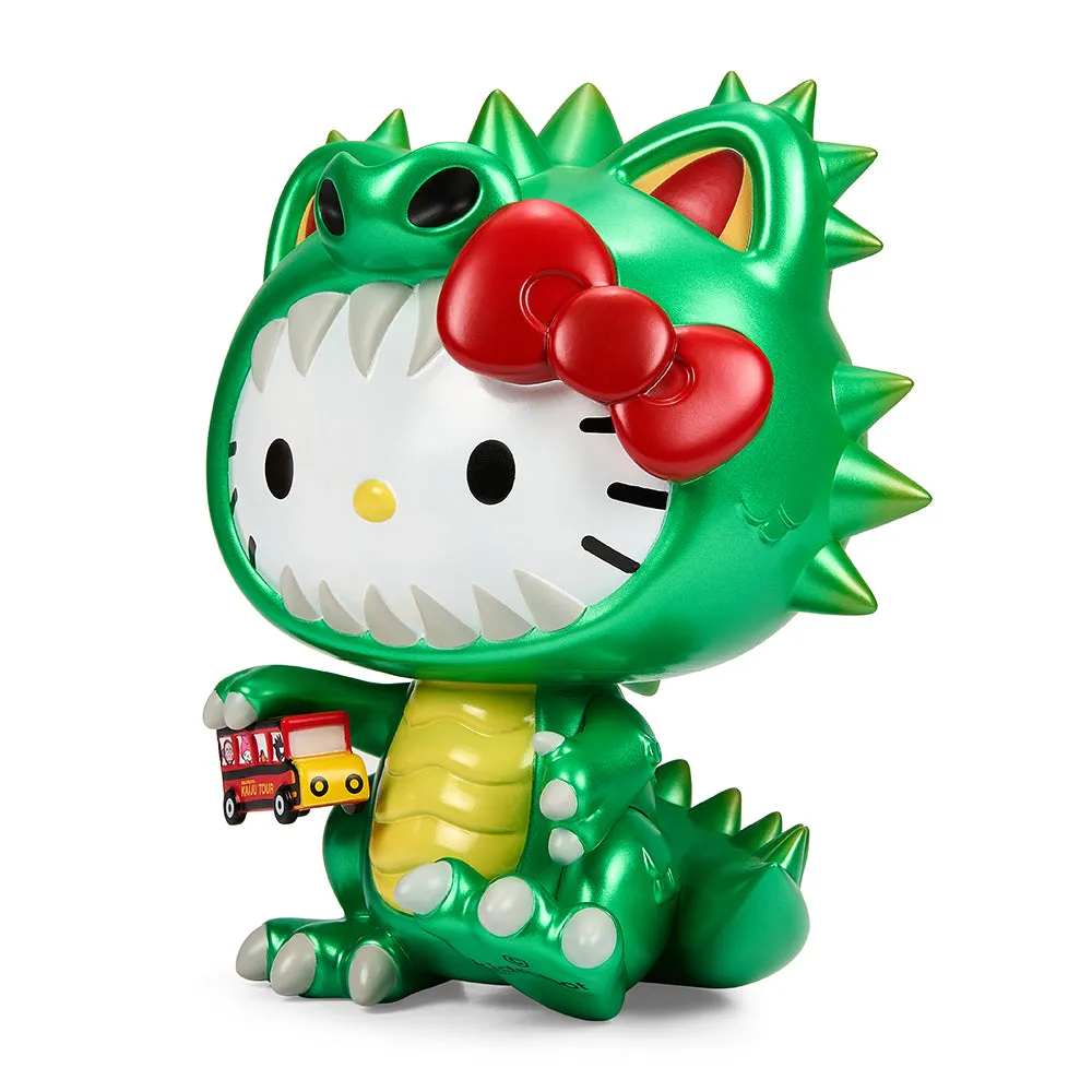 Hello Kitty® Kaiju Cosplay 8" Vinyl Art Figure - Metallic Green Edition