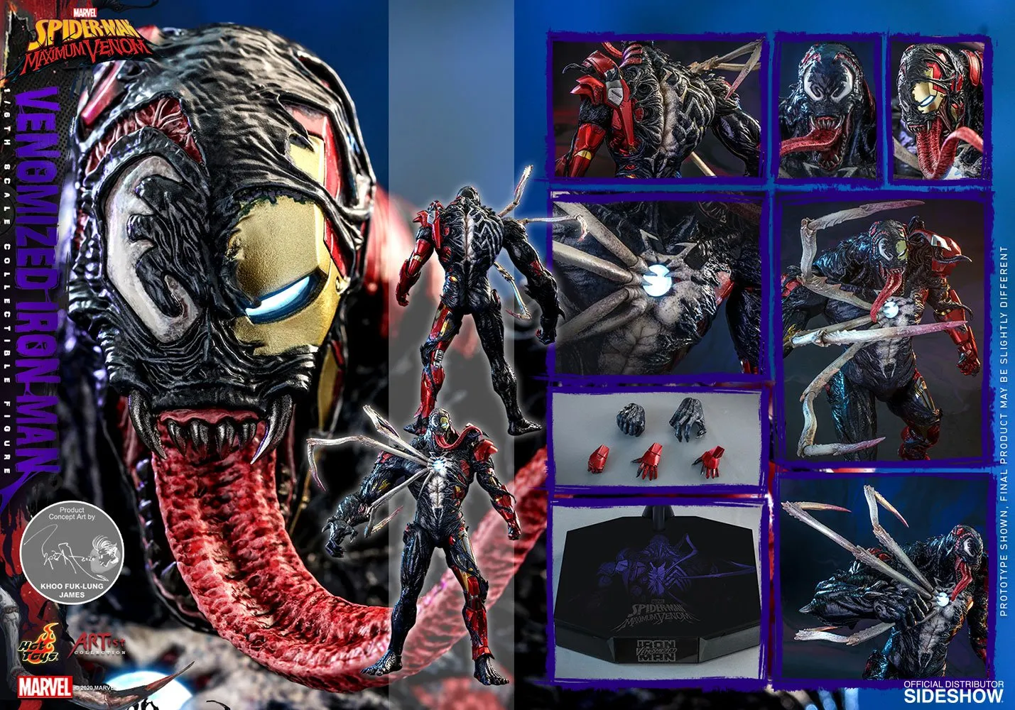 Hot Toys 1/6 Scale Figure - Venomized Iron Man (Spider-Man: Maximum Venom)