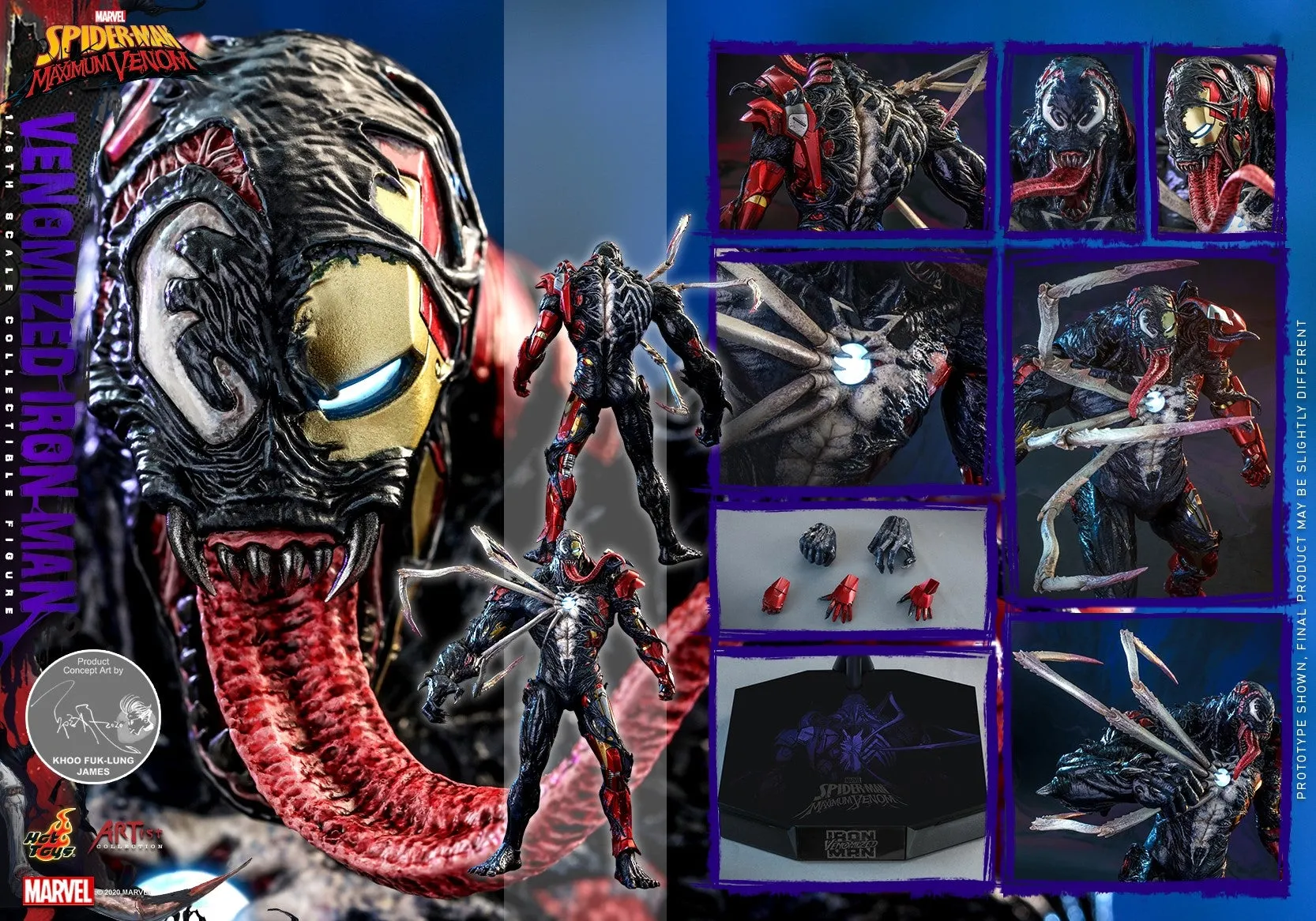 Hot Toys - AC04 - Marvel’s Spider-Man: Maximum Venom -  1/6th Venomized Iron Man Collectible Figure