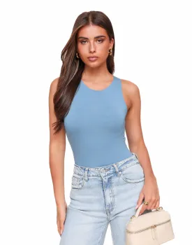 Jeansblauwe Basic - Body