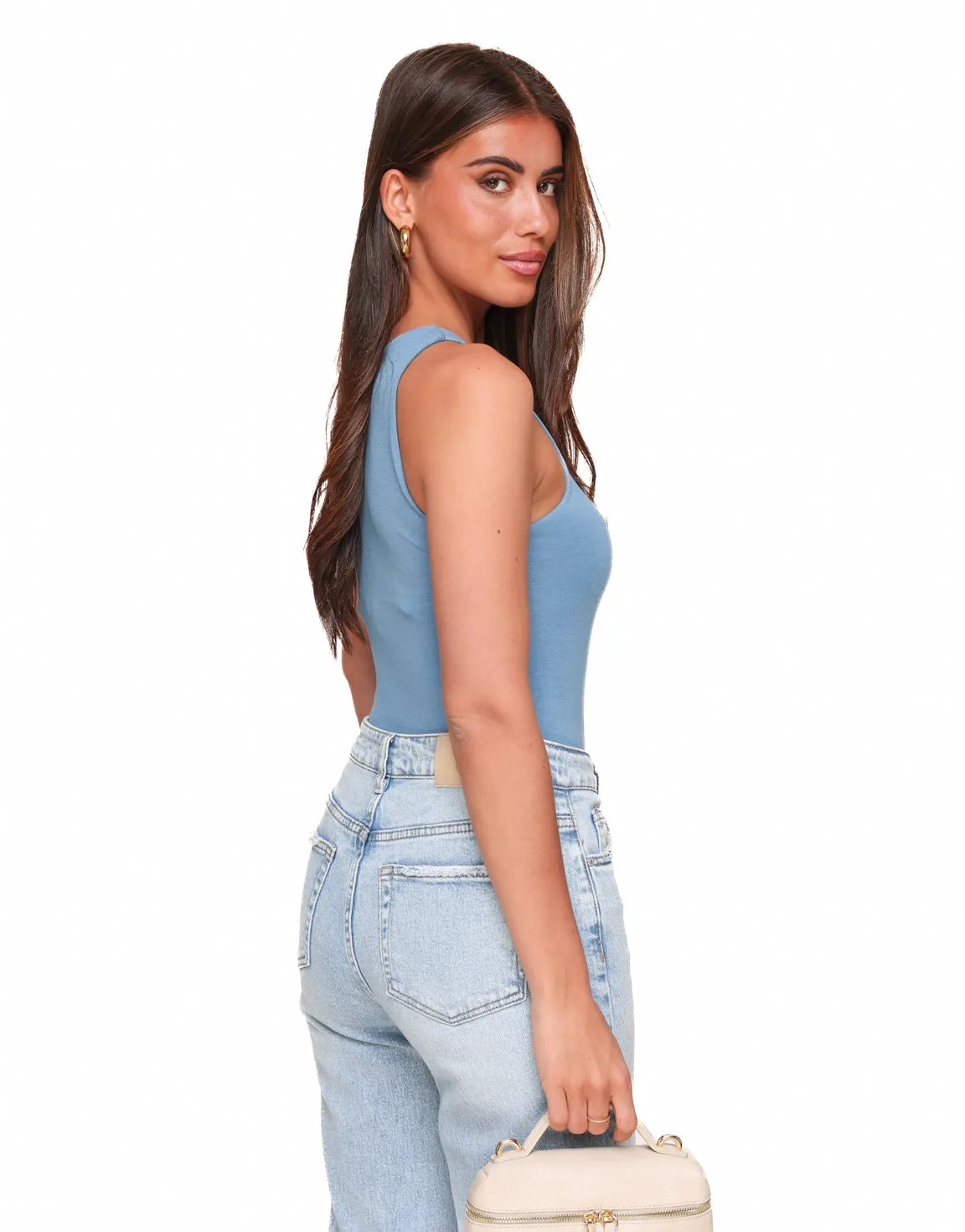 Jeansblauwe Basic - Body