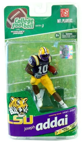 LSU McFarlane College Football Figure: Joseph Addai (Purple Jersey Variant)