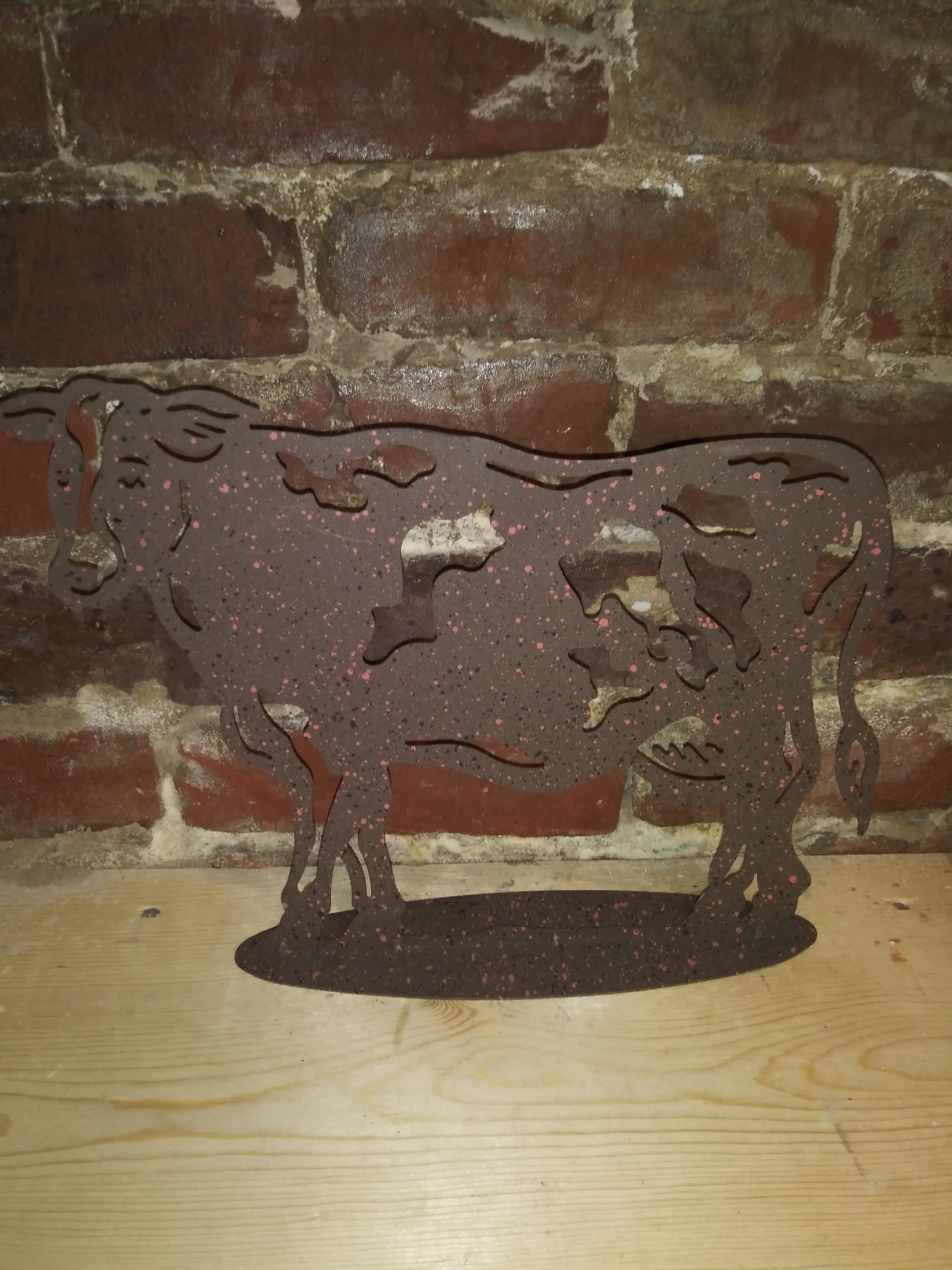 Metal Farm Animal Figurine Decor