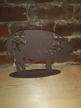 Metal Farm Animal Figurine Decor