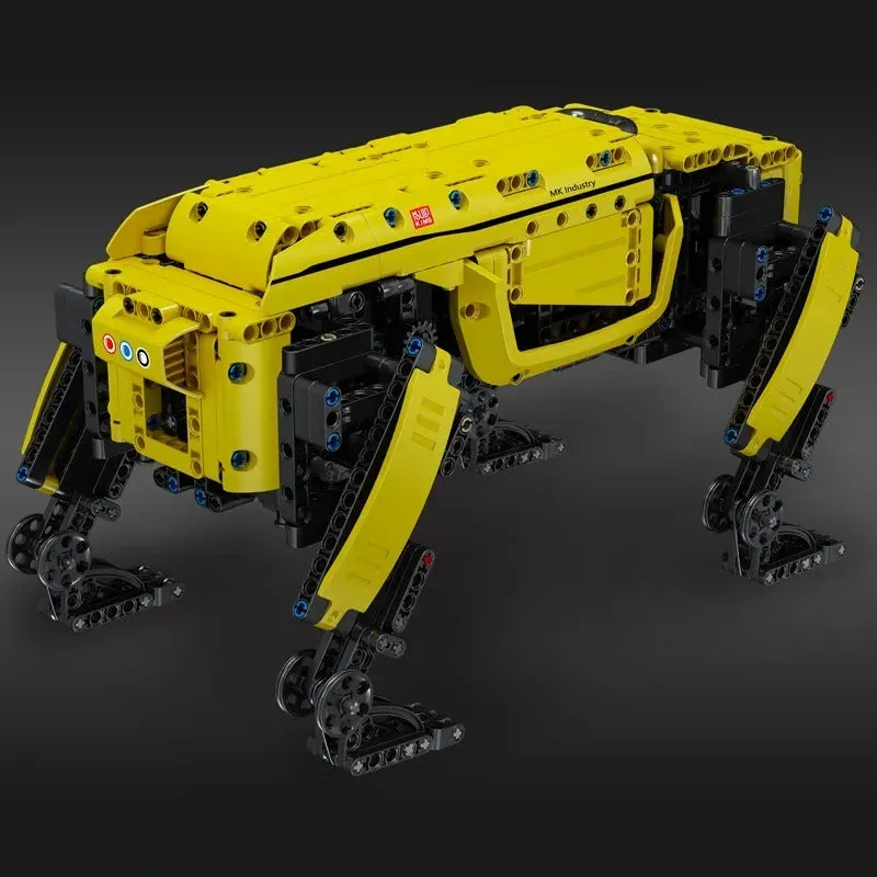 MOC Expert APP RC Yellow Dog Robots STEM Bricks Kids Toys