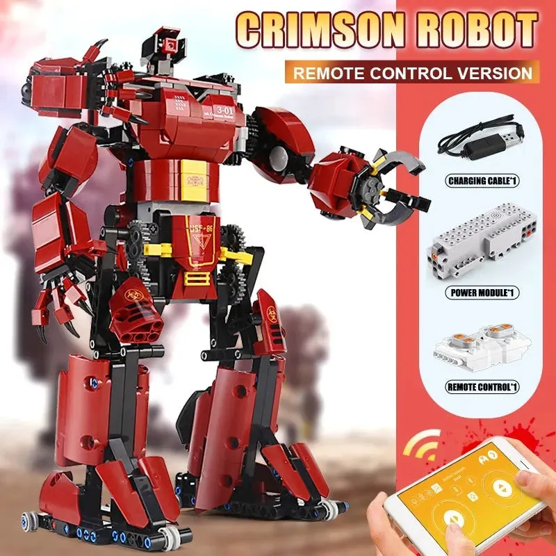 MOC Tech RC Motorized Crimson Beast Robot Bricks Toy 15038