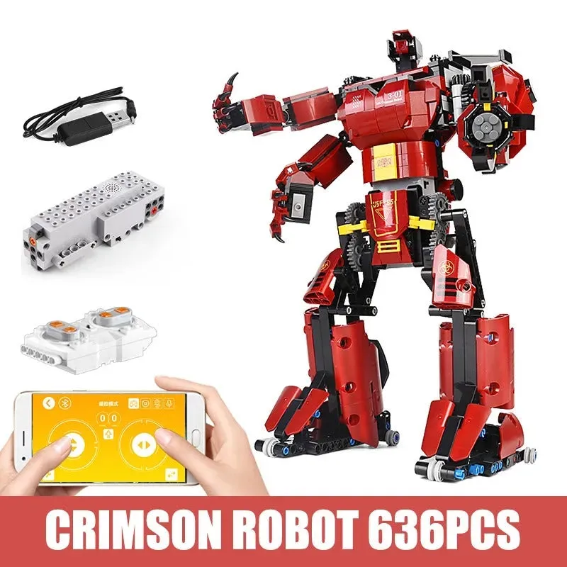 MOC Tech RC Motorized Crimson Beast Robot Bricks Toy 15038