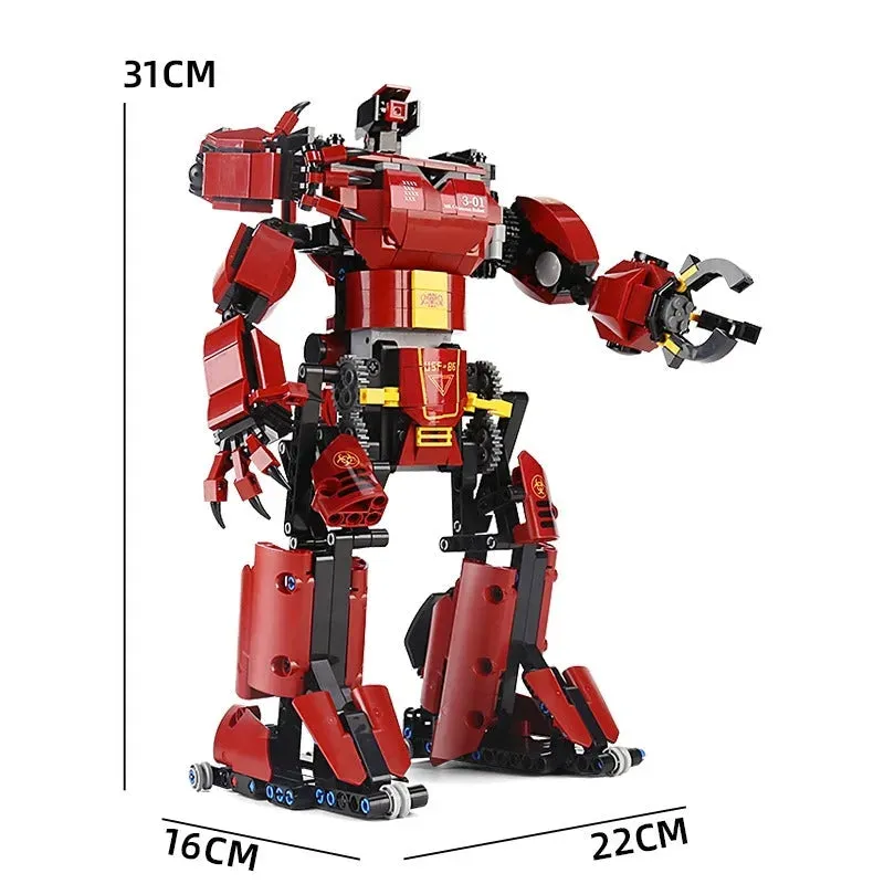 MOC Tech RC Motorized Crimson Beast Robot Bricks Toy 15038
