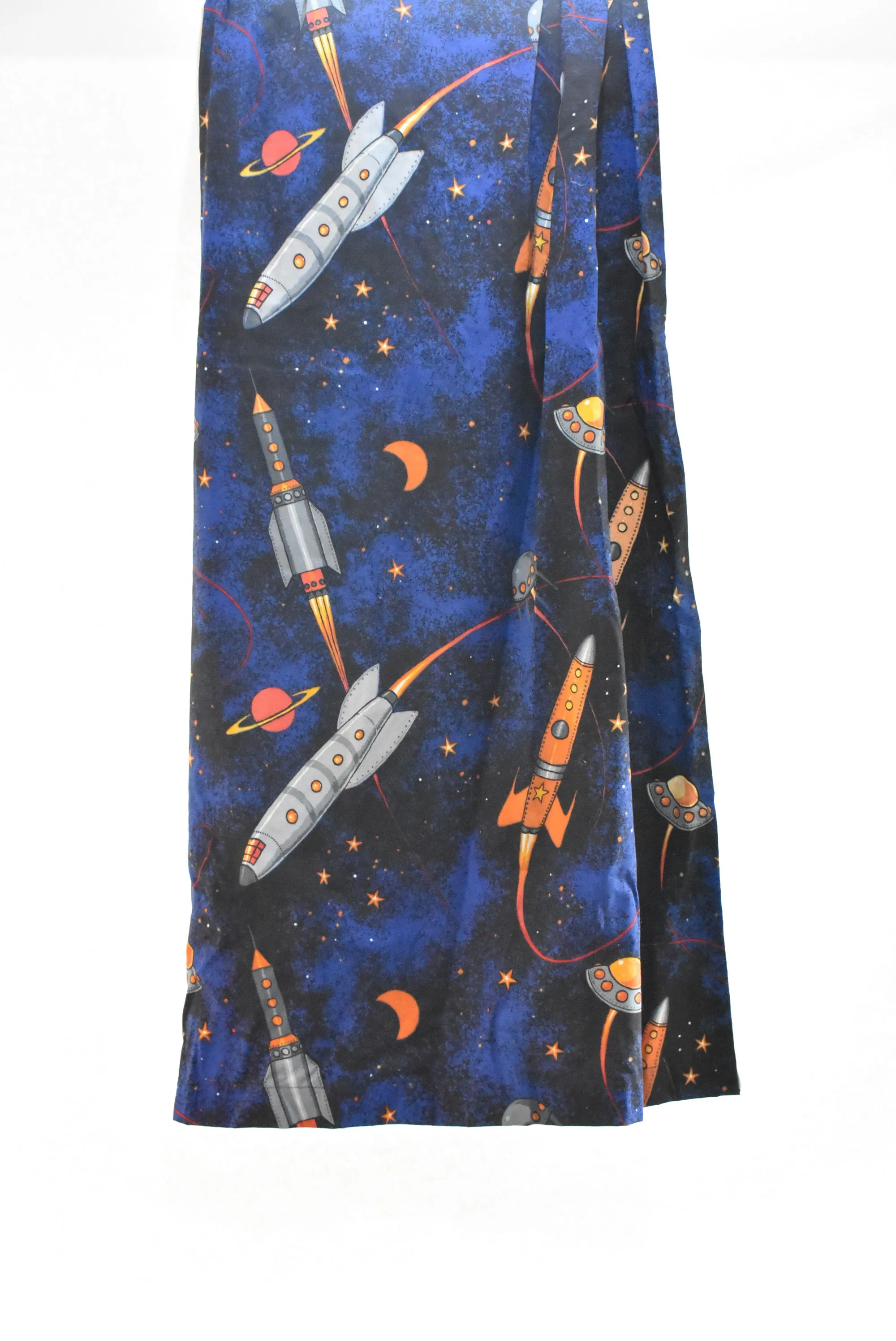 Pair of thermal 'Rocketman' curtains, 140cm x 155cm