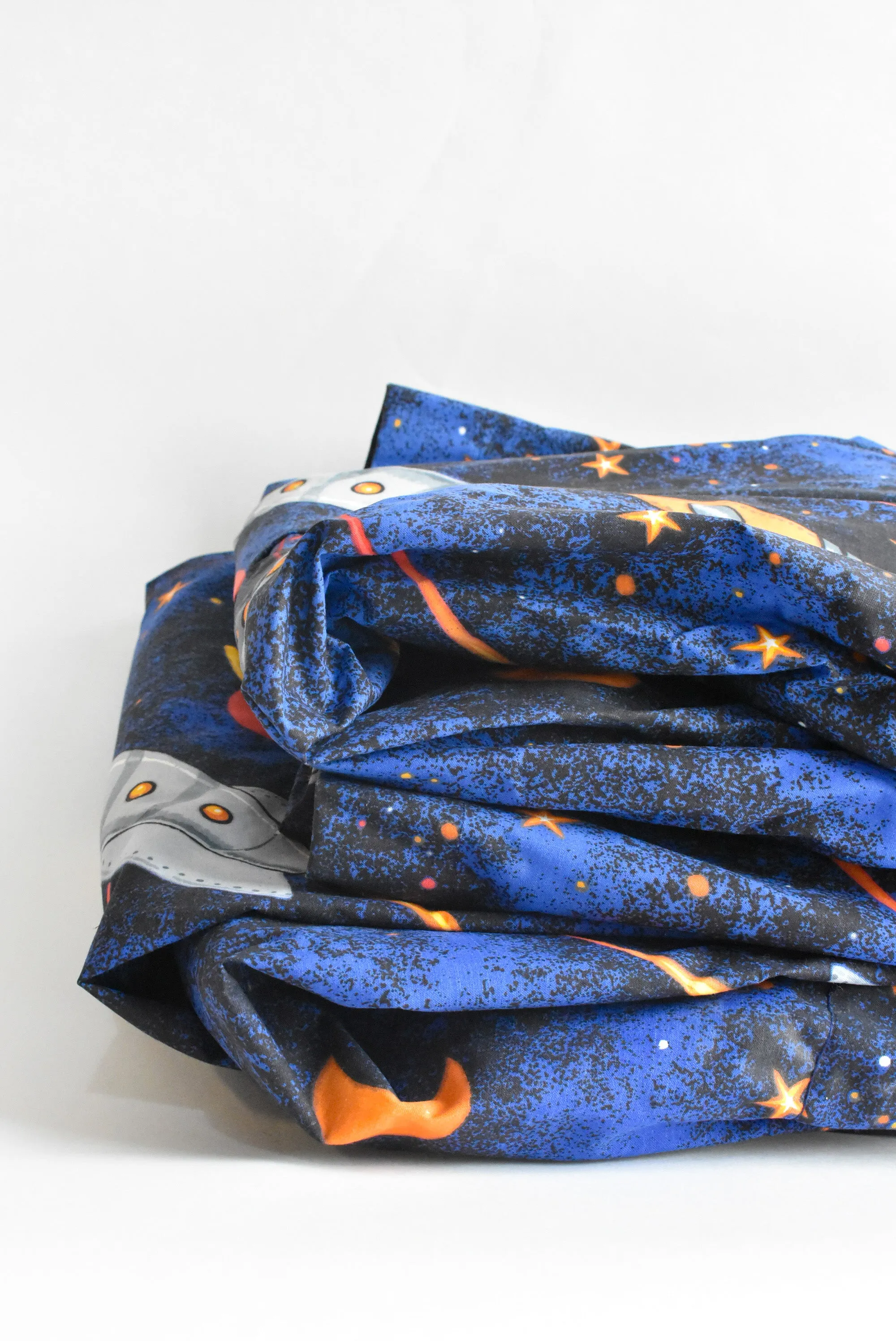 Pair of thermal 'Rocketman' curtains, 140cm x 155cm