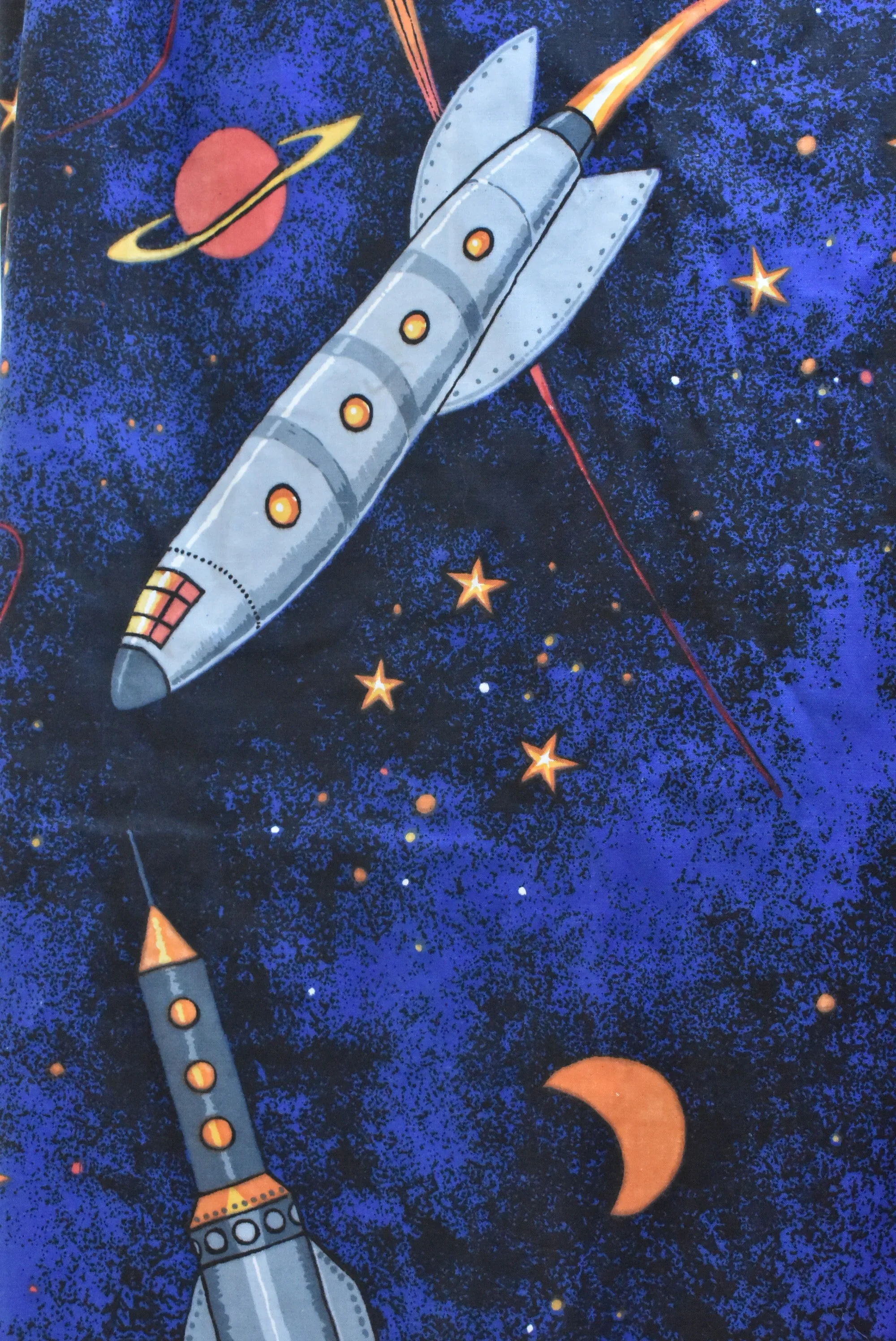 Pair of thermal 'Rocketman' curtains, 140cm x 155cm