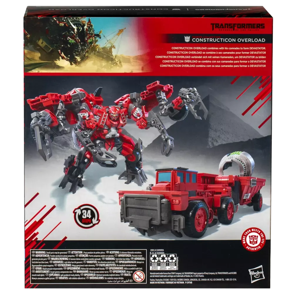 [PRE-ORDER] Transformers: Studio Series - More Than Meets The Eye Collection Constructicon Overload Action Figure (G1091)