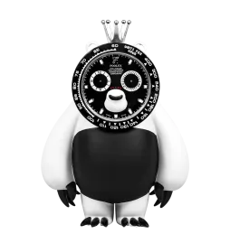 Reverse Panda Art Toy by Honmono Taiketsu