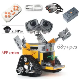 Robot Motorized High-tech APP RC Robot Motor Power Functions DIY Educational Building Block Model For Children Toys Gift