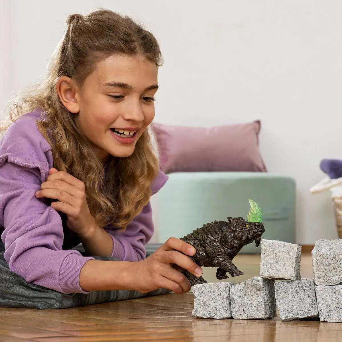 Schleich Battle Rhino Eldrador Creatures Figurine