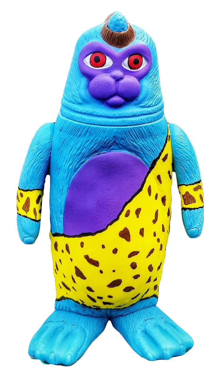 Sealmon Sofubi Blue Goblin Soft Vinyl Designer Art Toy by Montoz Studio Korea