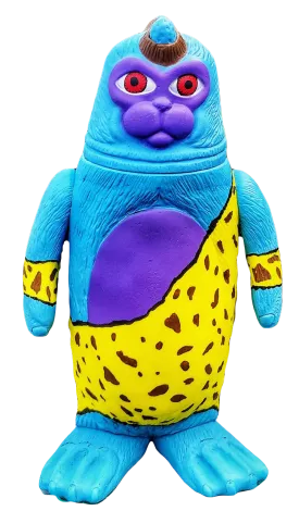 Sealmon Sofubi Blue Goblin Soft Vinyl Designer Art Toy by Montoz Studio Korea