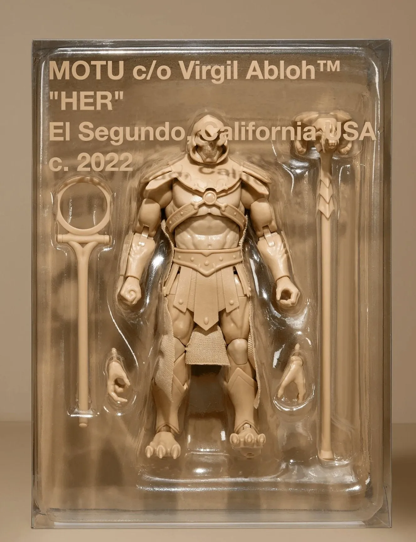 Skeletor MOTU He-Man Art Toy by Virgil Abloh- Off White