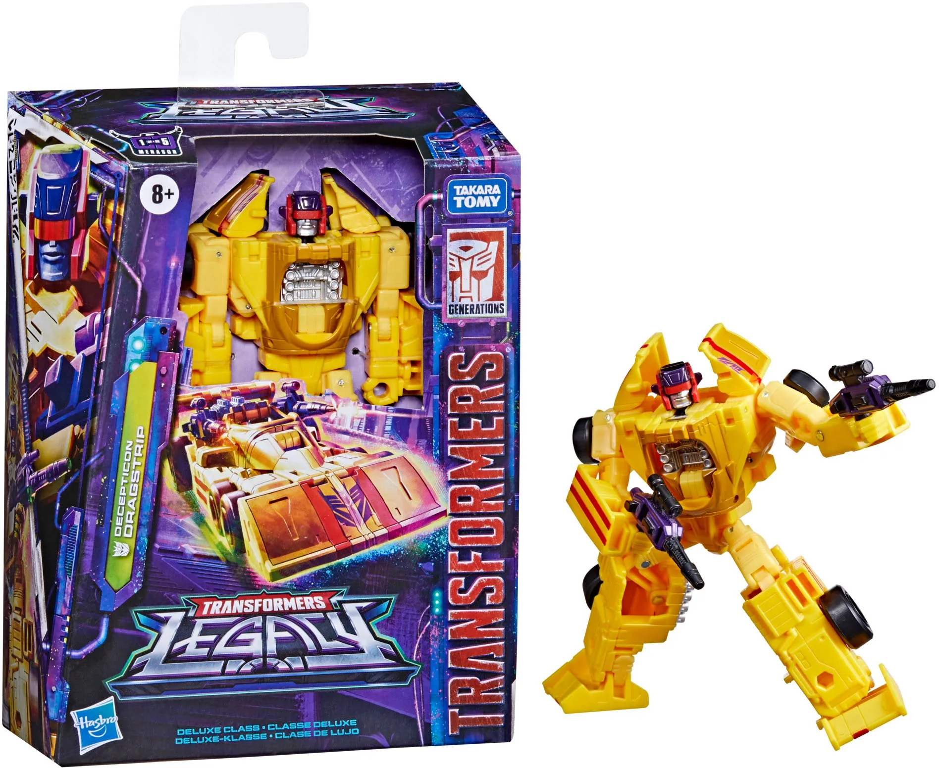 Transformers - Legacy - Deluxe Class Decepticon (Stunticon) Dragstrip Action Figure (F3020) LOW STOCK