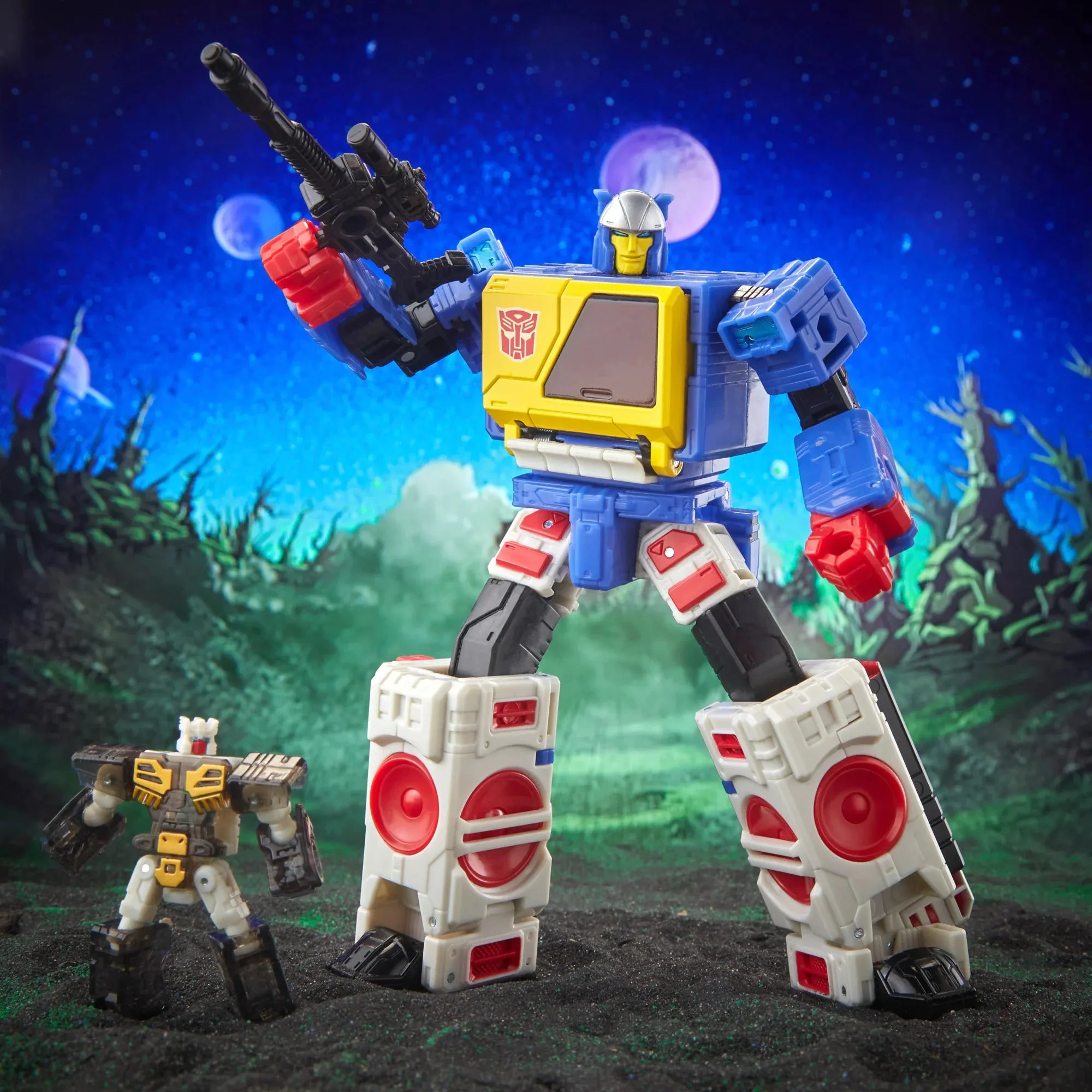 Transformers - Legacy: Evolution - Voyager Class - Twincast & Autobot Rewind Action Figures (F7208)