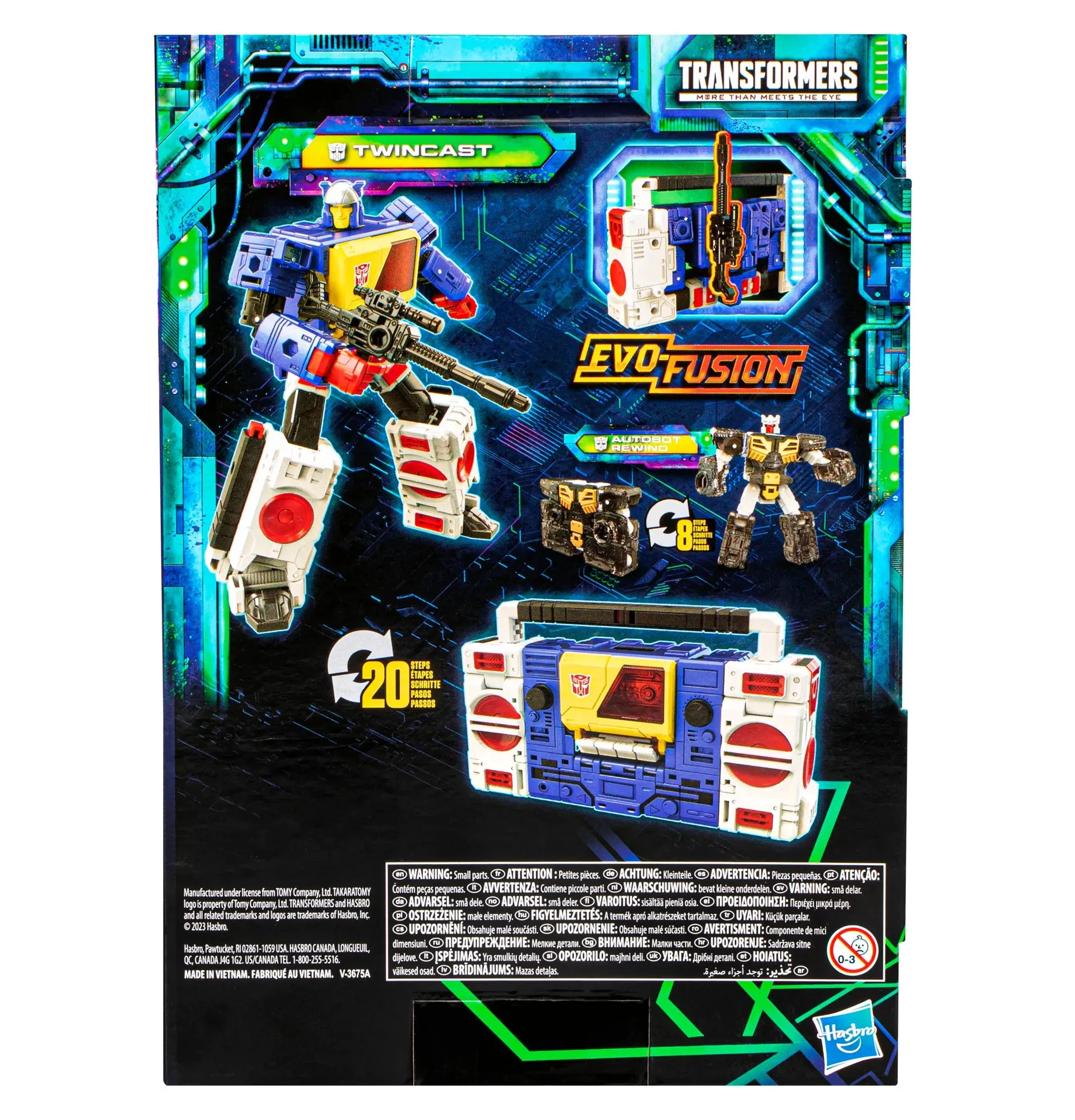 Transformers - Legacy: Evolution - Voyager Class - Twincast & Autobot Rewind Action Figures (F7208)