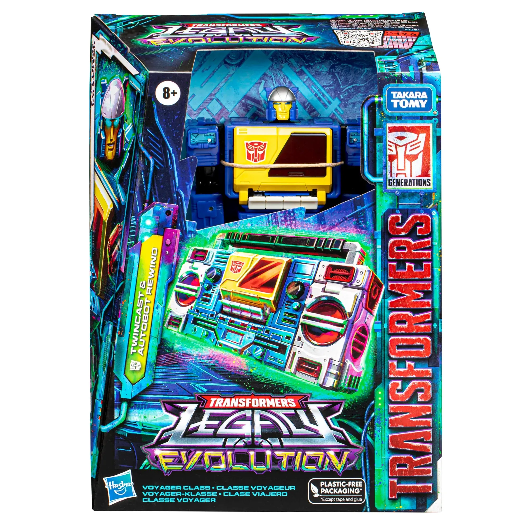 Transformers - Legacy: Evolution - Voyager Class - Twincast & Autobot Rewind Action Figures (F7208)