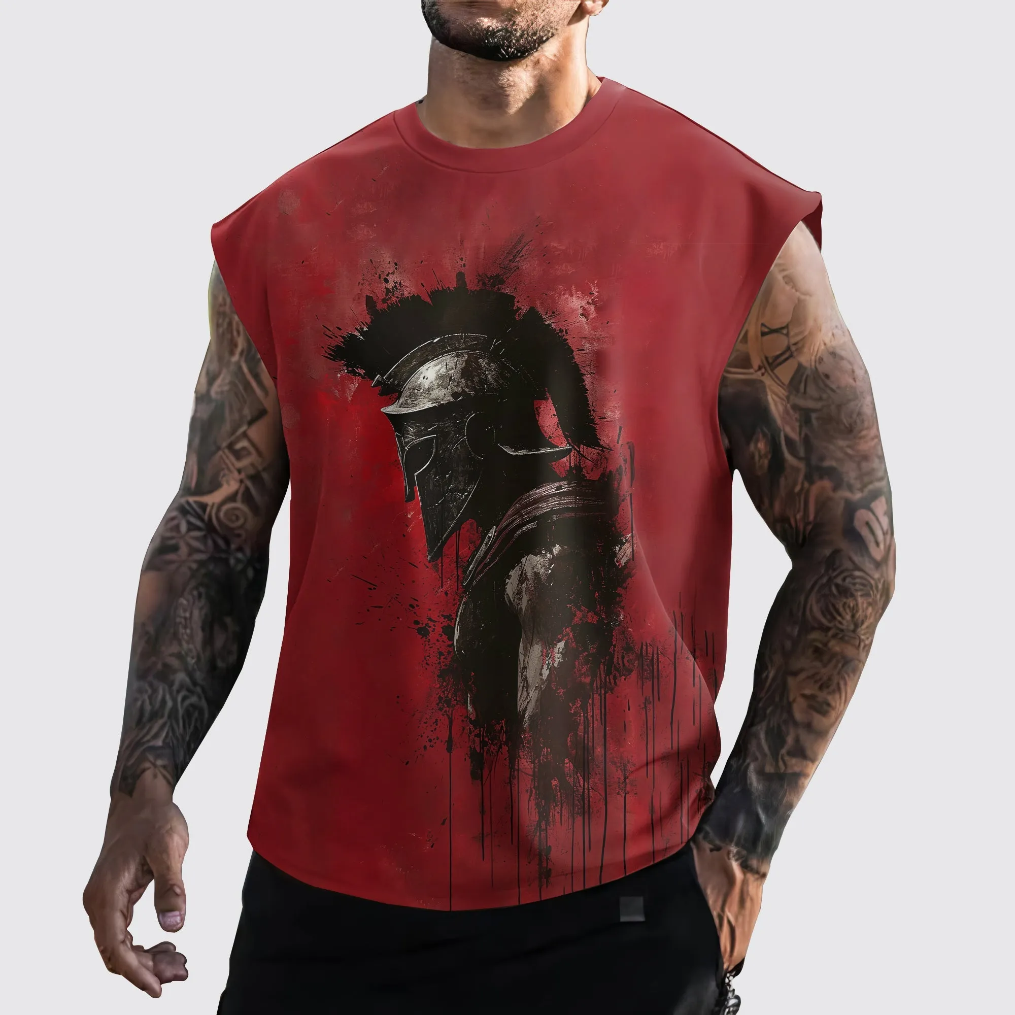 Warrior 3D Cut-Off Tank- AA05875