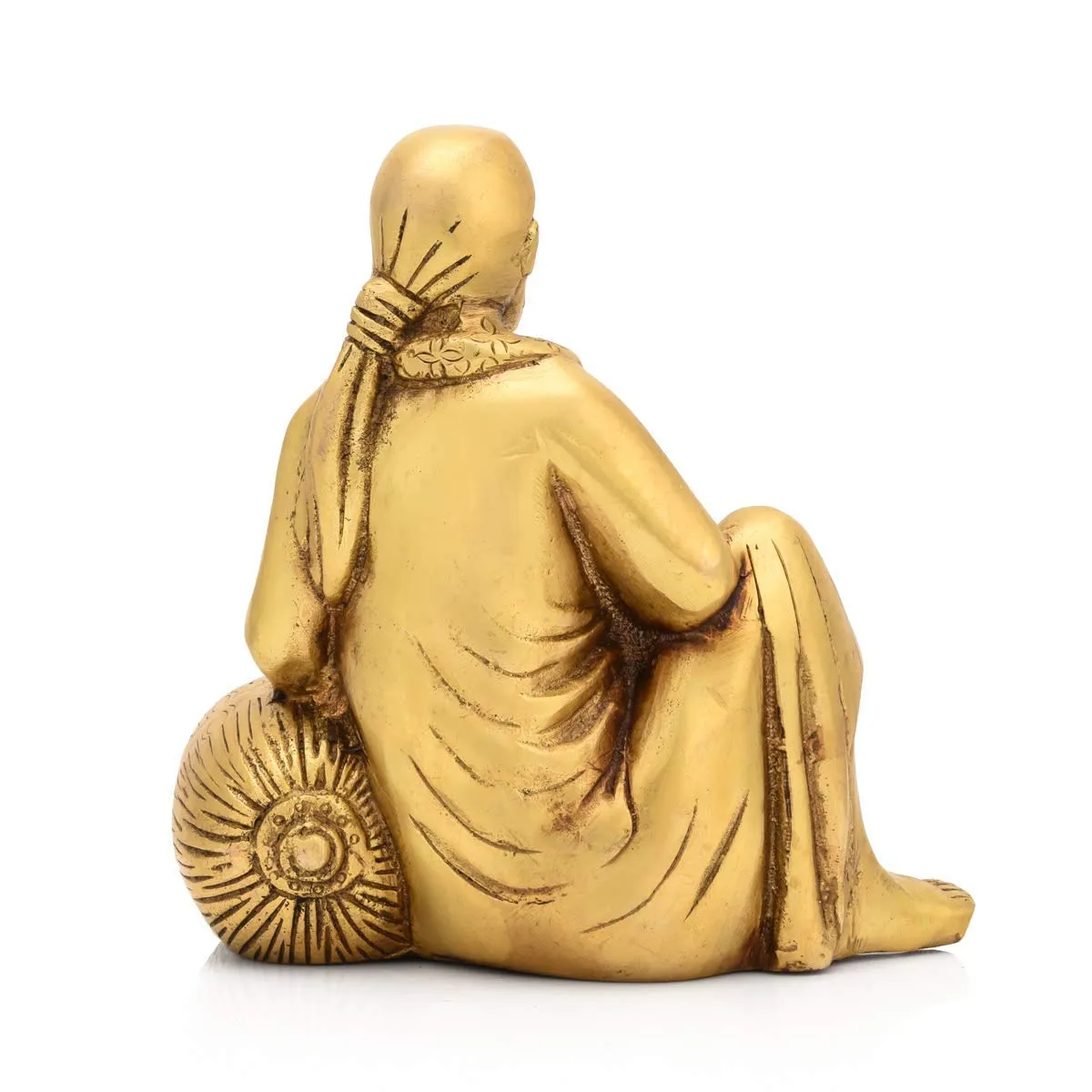 White Whale Brass God Lord Shirdi Sai Baba Bhagwan Lord Shirdi Sai Baba Idol Statue Murti 5.5" inch