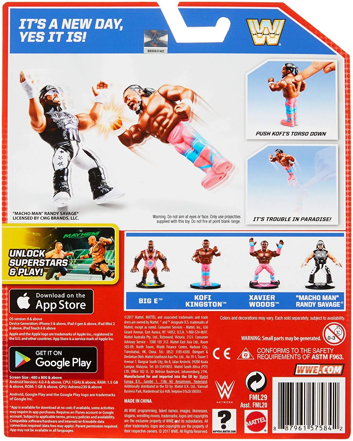 WWE Kofi Kingston Retro App Action Figure